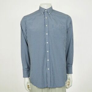 Oobe Chick-Fil-A Button Down Shirt Mens Medium Blue Gingham Employee Uniform